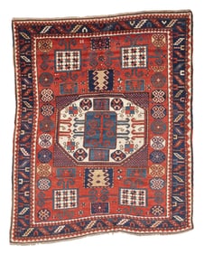 Karachov Kazak Rug, Caucasus, Ca. 1875, 5'7'' x 6'6''