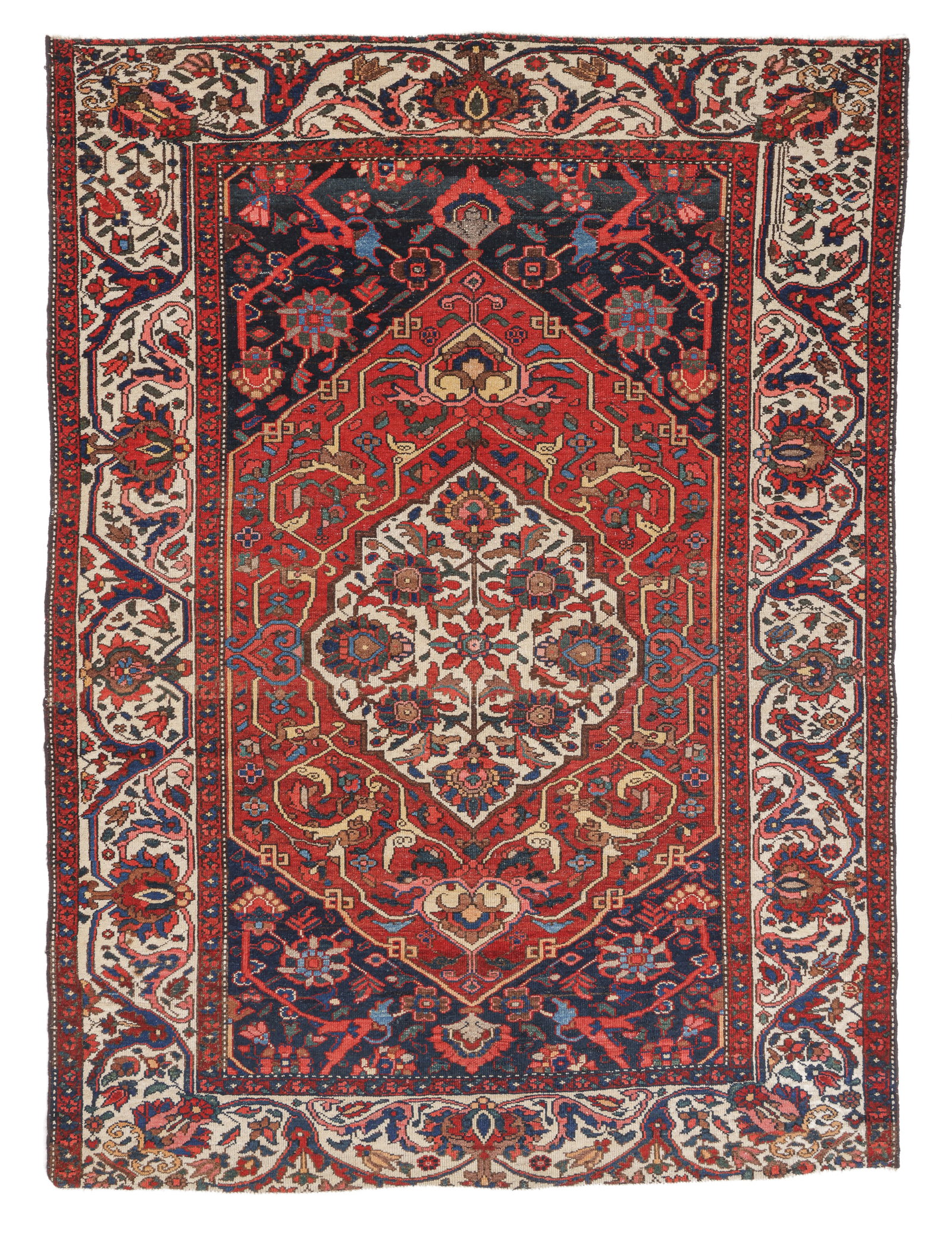 Malayer Rug, Persia, Ca. 1910, 4'10'' x 6'7'': Malayer Rug, Persia, Ca. 1910, 4'10'' x 6'7'' (147 x 201 cm). Weight: 16 lbs. Material: wool pile, cotton warp, cotton weft.
