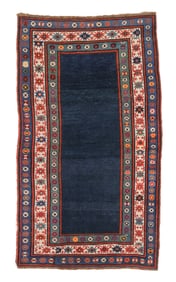 Open Field Kazak Rug, Caucasus, Ca. 1900, 3'1'' x 5'5''