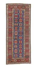 Kazak Rug, Caucasus, Ca. 1900, 3'4'' x 8'0''