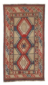 Kazak Rug, Caucasus, Late 19th C., 3'10'' x 7'1''