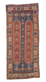Kazak Rug, Caucasus, Late 19th C., 4'2'' x 9'6''