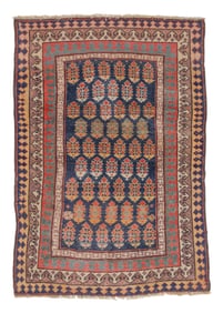 Shahsevan Rug, Transcaucasus, Ca. 1875, 3'3'' x 4'9''