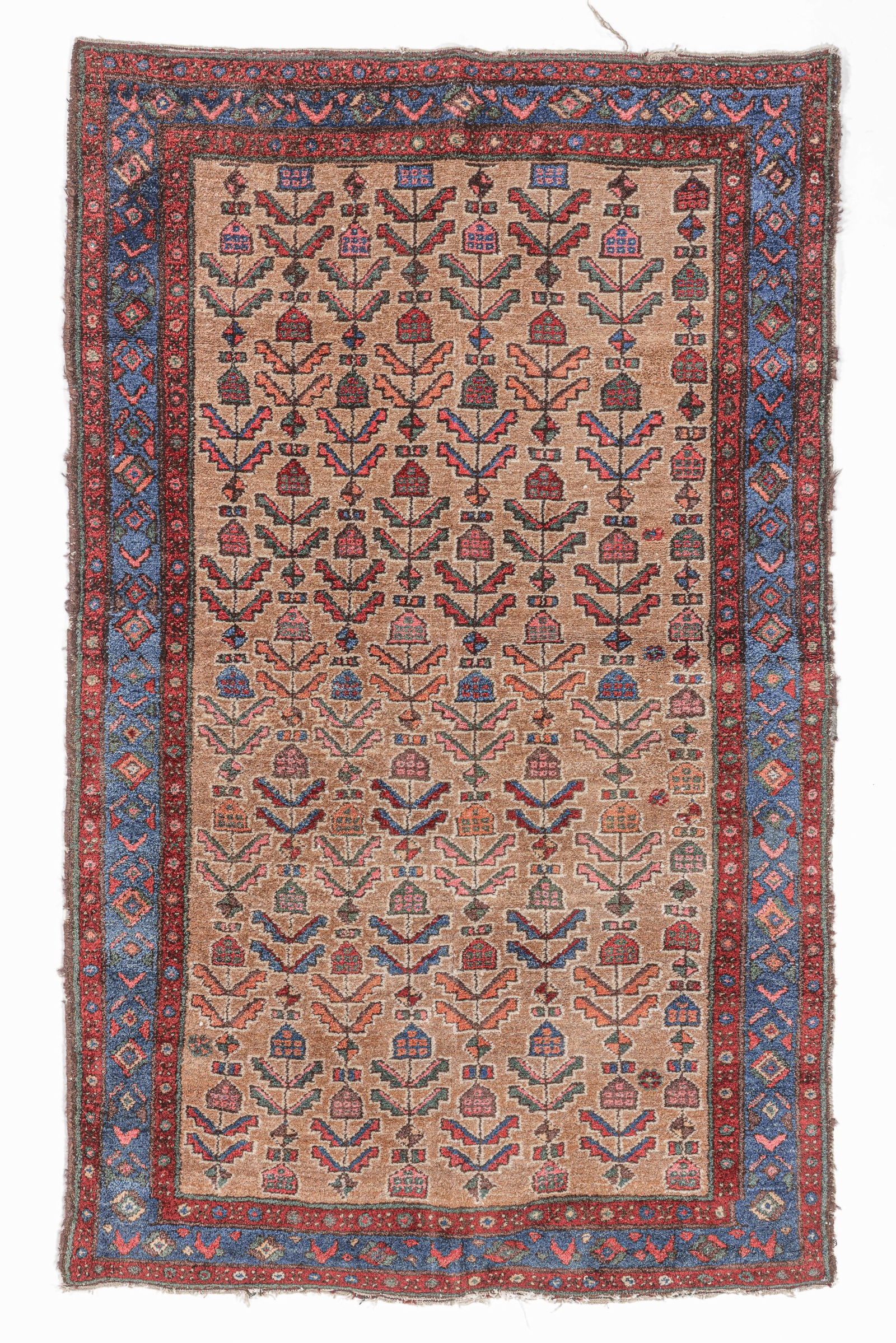 Camel Field Kurd Hamadan Rug, Persia, Late 19th C., 3'8'' x 6'0'' (1 of 5)