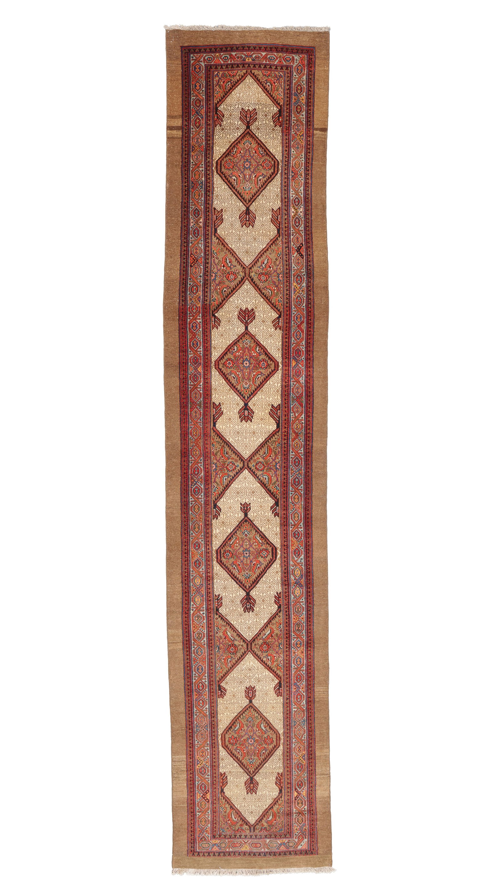Camel Field Sarab Rug, Persia, Ca. 1890, 3'2'' x 16'0'' (1 of 5)