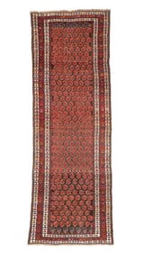 West Persian Kurd Rug, Late 19th C., 3'3'' x 9'5''