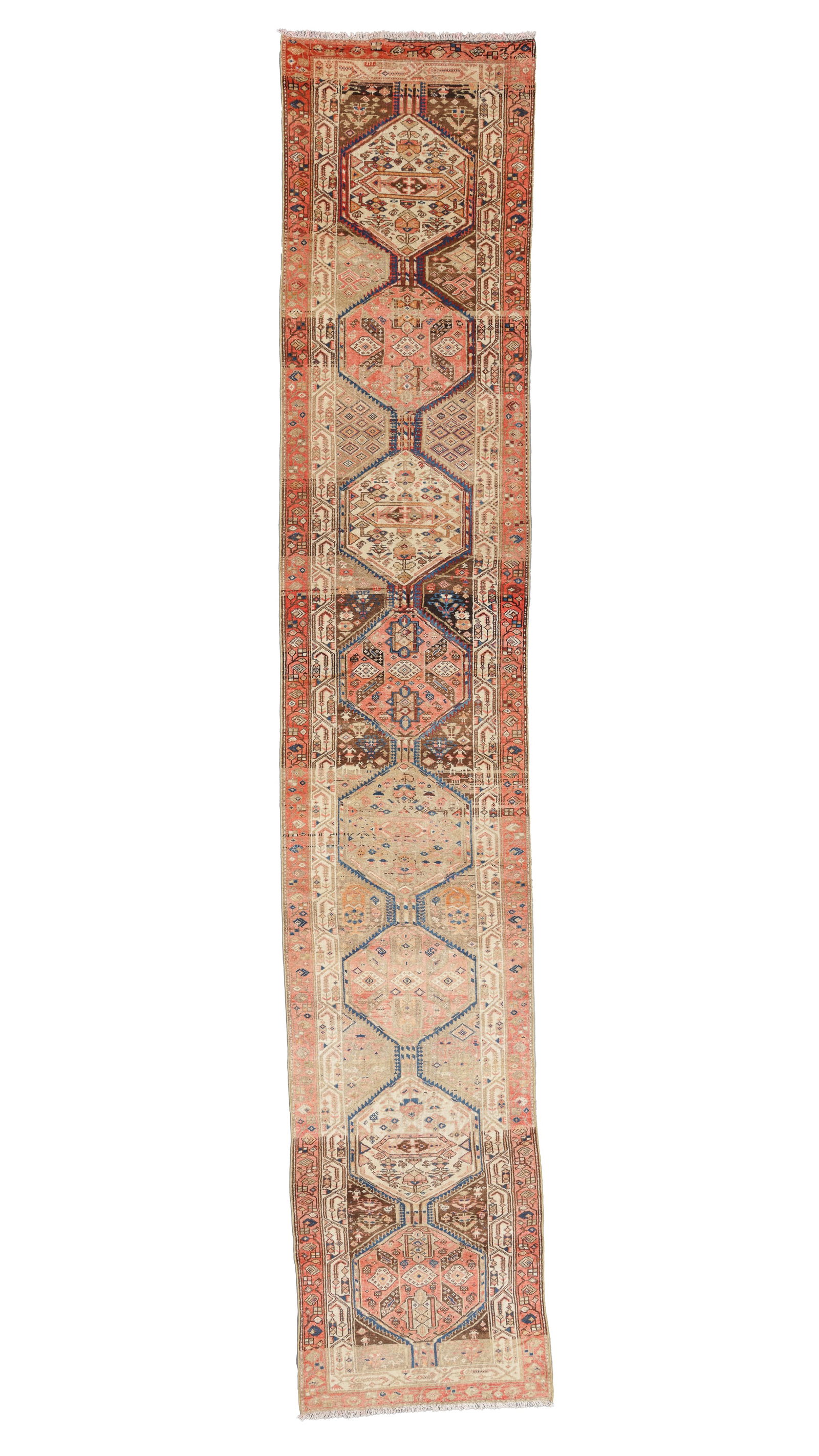 Karadja Rug, Persia, Ca. 1910, 2'9'' x 15'6'': Karadja Rug, Persia, Ca. 1910, 2'9'' x 15'6'' (84 x 472 cm). Weight: 20 lbs. Material: wool pile, cotton warp, cotton weft.