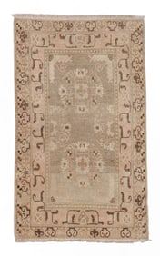 Khotan Rug, East Turkestan, Early 20th C., 2'3'' x 3'11''
