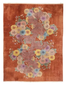 Chinese Art Deco Rug, Ca. 1930's/40's, 8'9'' x 11'5''