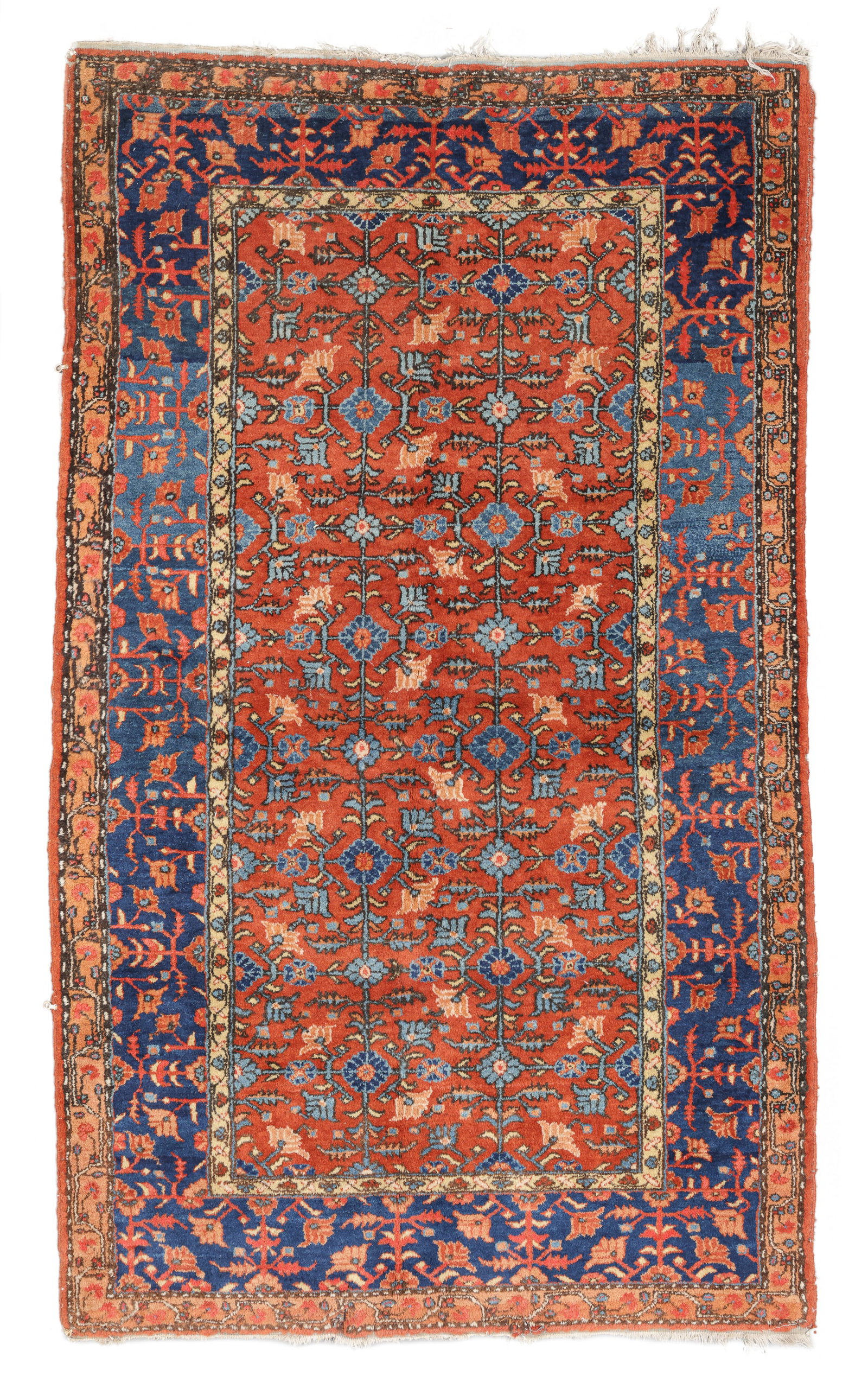 Khotan Rug, East Turkestan, Late 19th/Early 20th C., 4'0'' x 6'10'' (1 of 5)