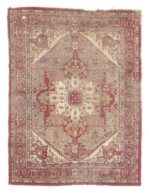 Shabby Chic Agra Serapi, India, Ca. 1900, 8'10'' x 11'9''