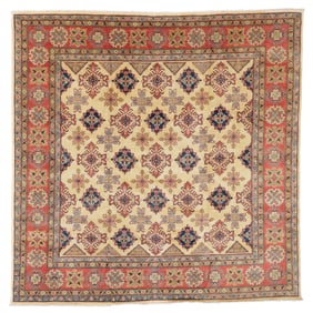 Square Chobi Rug, Afghanistan, Late 20th C., 9'9'' x 9'9''