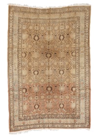 Distressed Kerman Rug, Persia, Early/Mid 20th C., 7'10'' x 12'1''