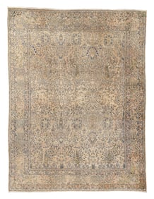 Shabby Chic Kerman Rug, Persia, Early/Mid 20th C., 8'7'' x 11'4''