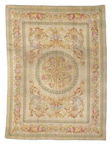 Spanish Savonnerie Rug, Ca. 1900, 9'7'' x 12'10''
