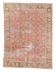 Shabby Chic Mahal Rug, Persia, Ca. 1900, 8'8'' x 11'9''