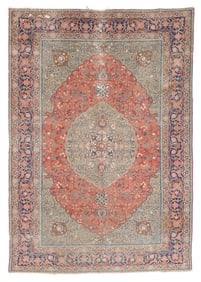Shabby Chic Tabriz Rug, Persia, Ca. 1910, 7'4'' x 10'6''