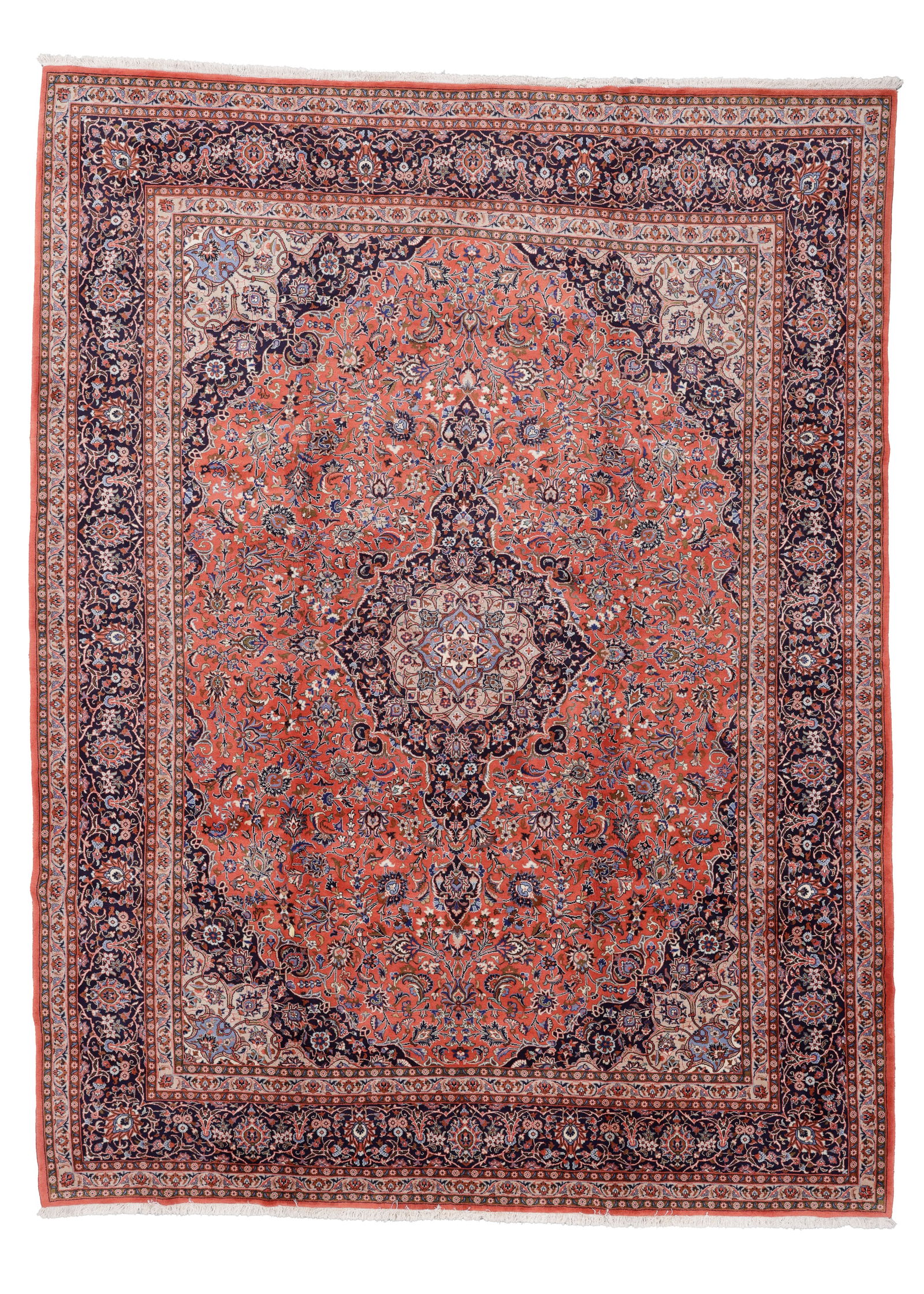 Sarouk Rug, Persia, Late 20th C., 10'1'' x 13'3'': Sarouk Rug, Persia, Late 20th C., 10'1'' x 13'3'' (307 x 404 cm). Weight: 128 lbs. Material: wool pile, cotton warp, cotton weft.