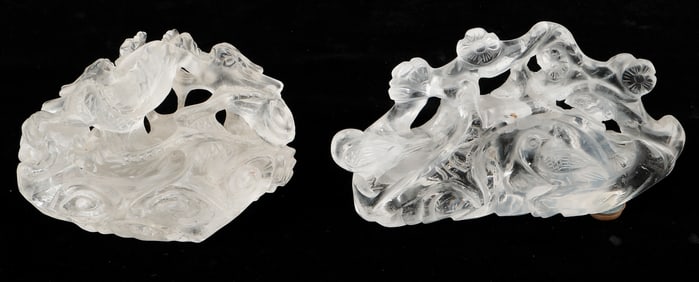 2 Chinese Rock Crystal Carvings, Late Qing to Republic Period