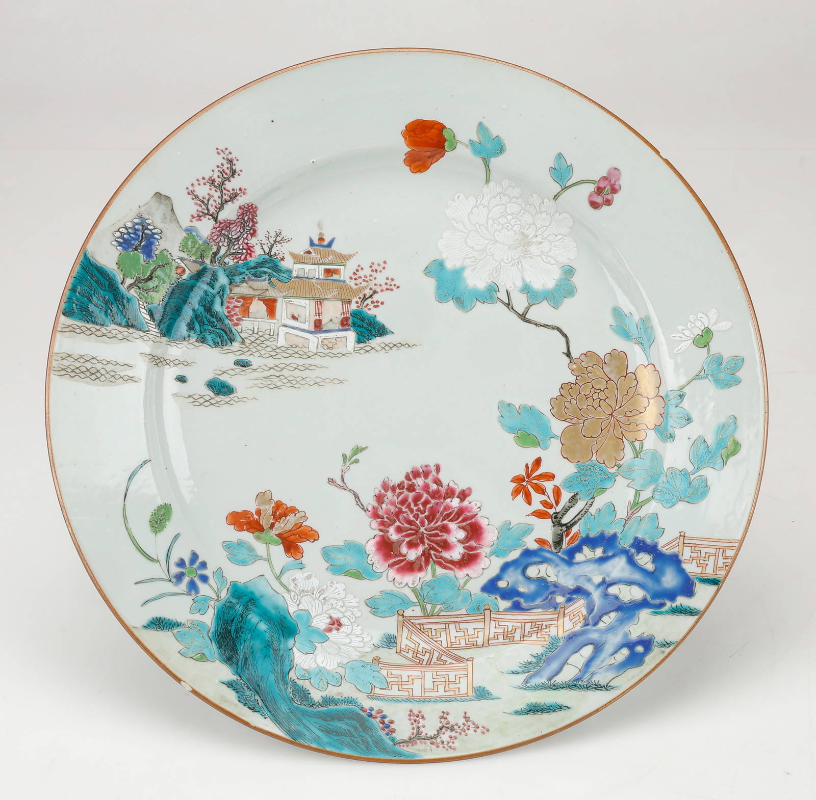 Chinese Famille Rose Plate, Qianlong (1736–1795)
