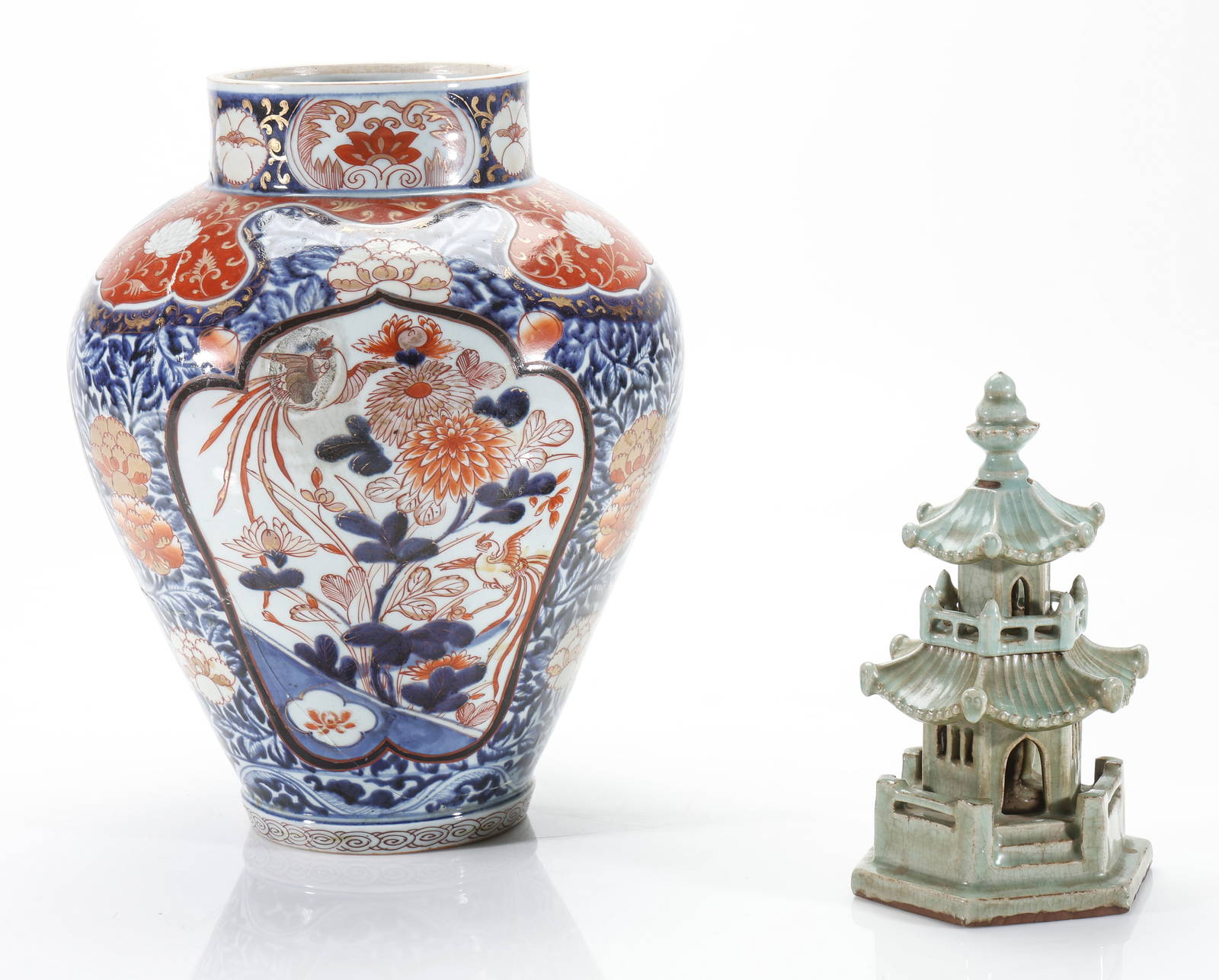 Imari Vase and Pagoda