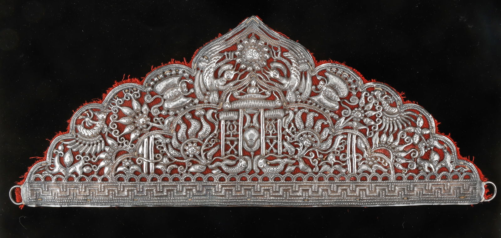 Antique Miao Silver Crown, China (1 of 3)