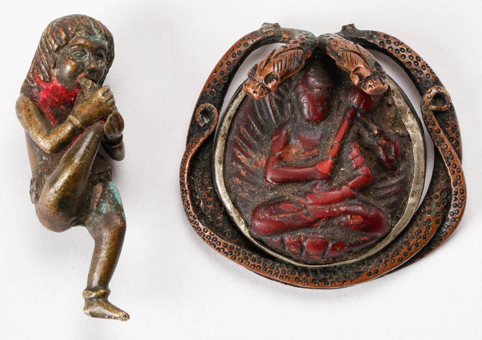 2 Antique Himalayan Bronze Miniatures