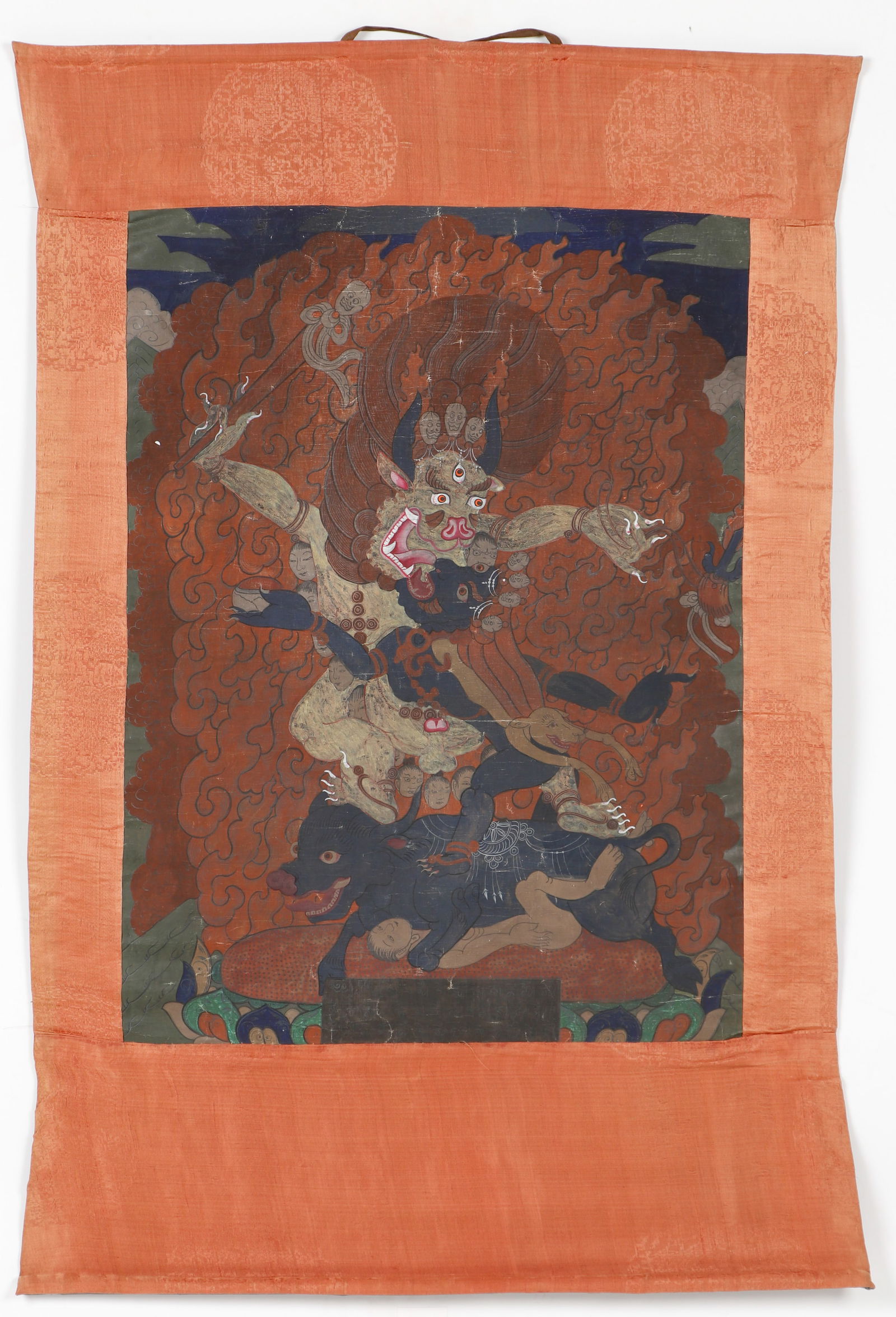 Antique Thangka of Yamantaka, Tibet (1 of 5)