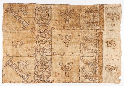 Antique Tapa Cloth, South Pacific, 19th C.