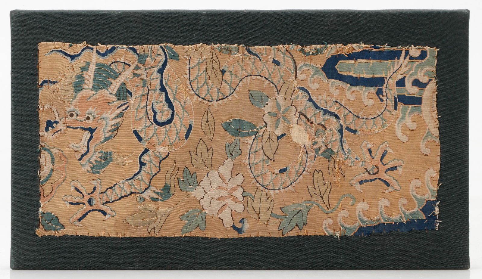 Antique Chinese Dragon Kesi Panel Textile (1 of 4)