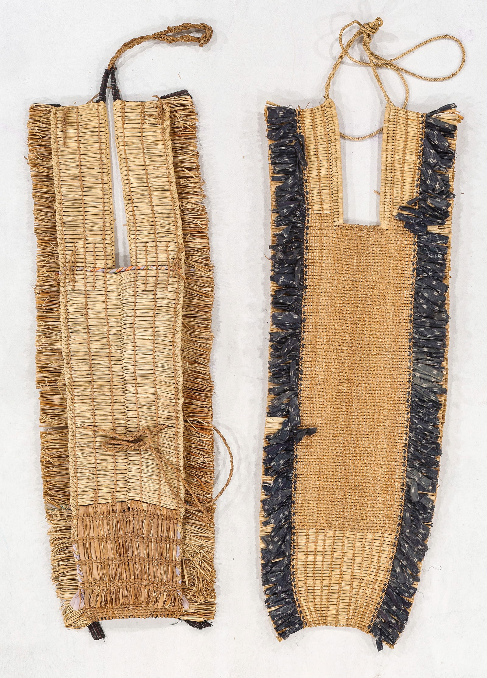 Two Vintage Japanese Mino Straw Rain Capes (1 of 2)