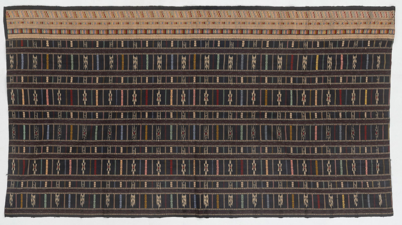 Lao Xam Nuea Style Ceremonial Skirt Cloth with Ancestor Figures (1 of 3)