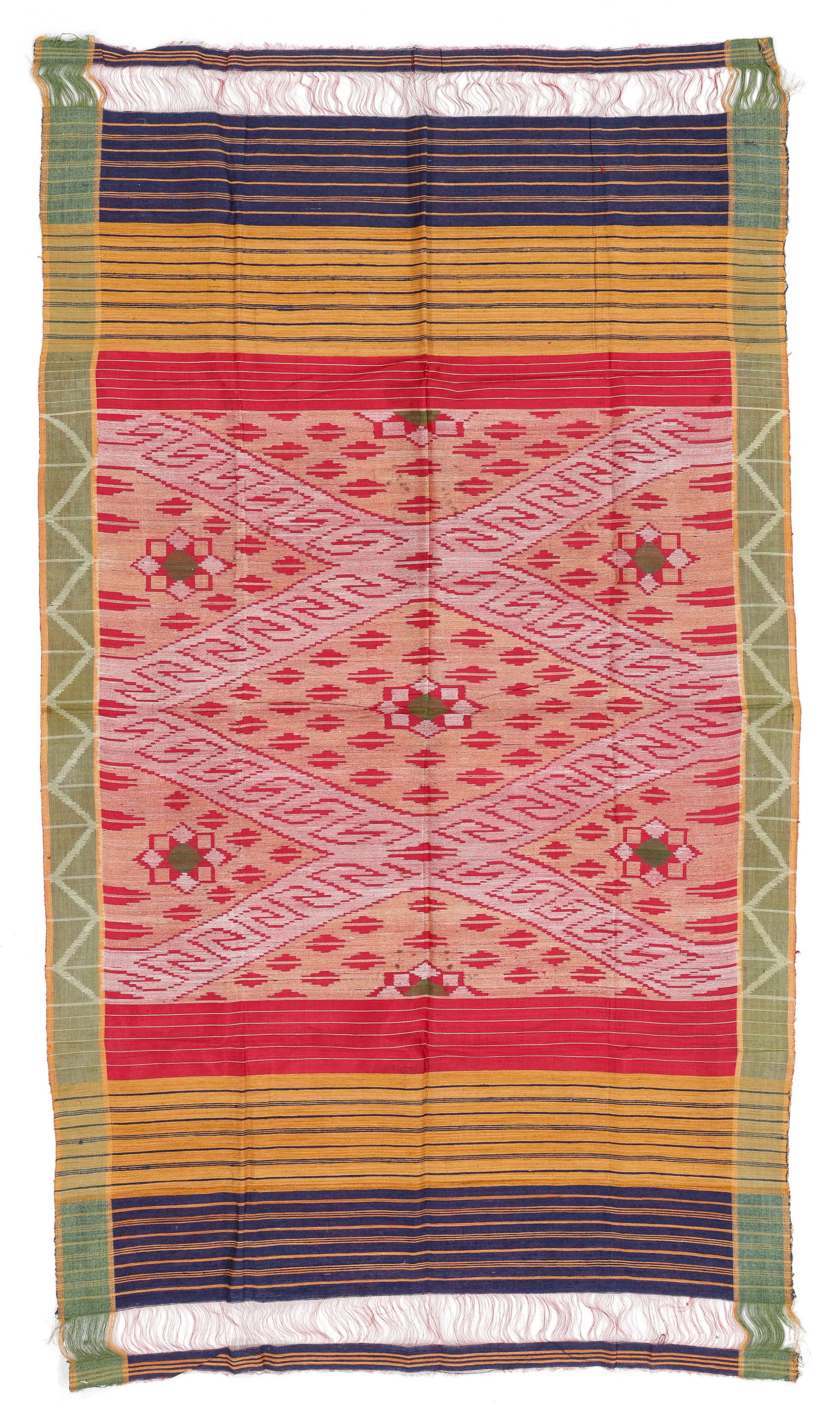 Antique Turkish Silk Shawl, 3'0'' x 5'6'' (1 of 3)