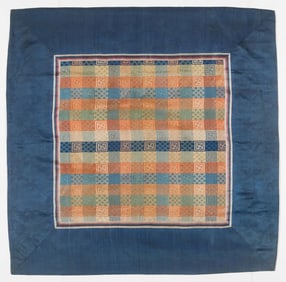Tibetan Silk Monastery Canopy, Antique