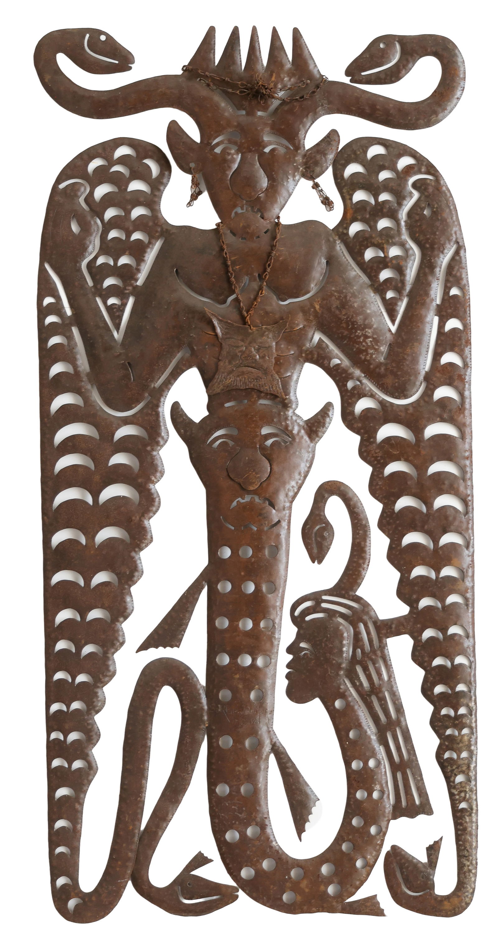 Serge Jolimeau (Haitian/Haiti) Agoue Loa, Circa 1990's (1 of 3)