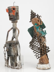 Guyodo (Haitian/Haiti) 2 Sculptures, Atis Rezistans