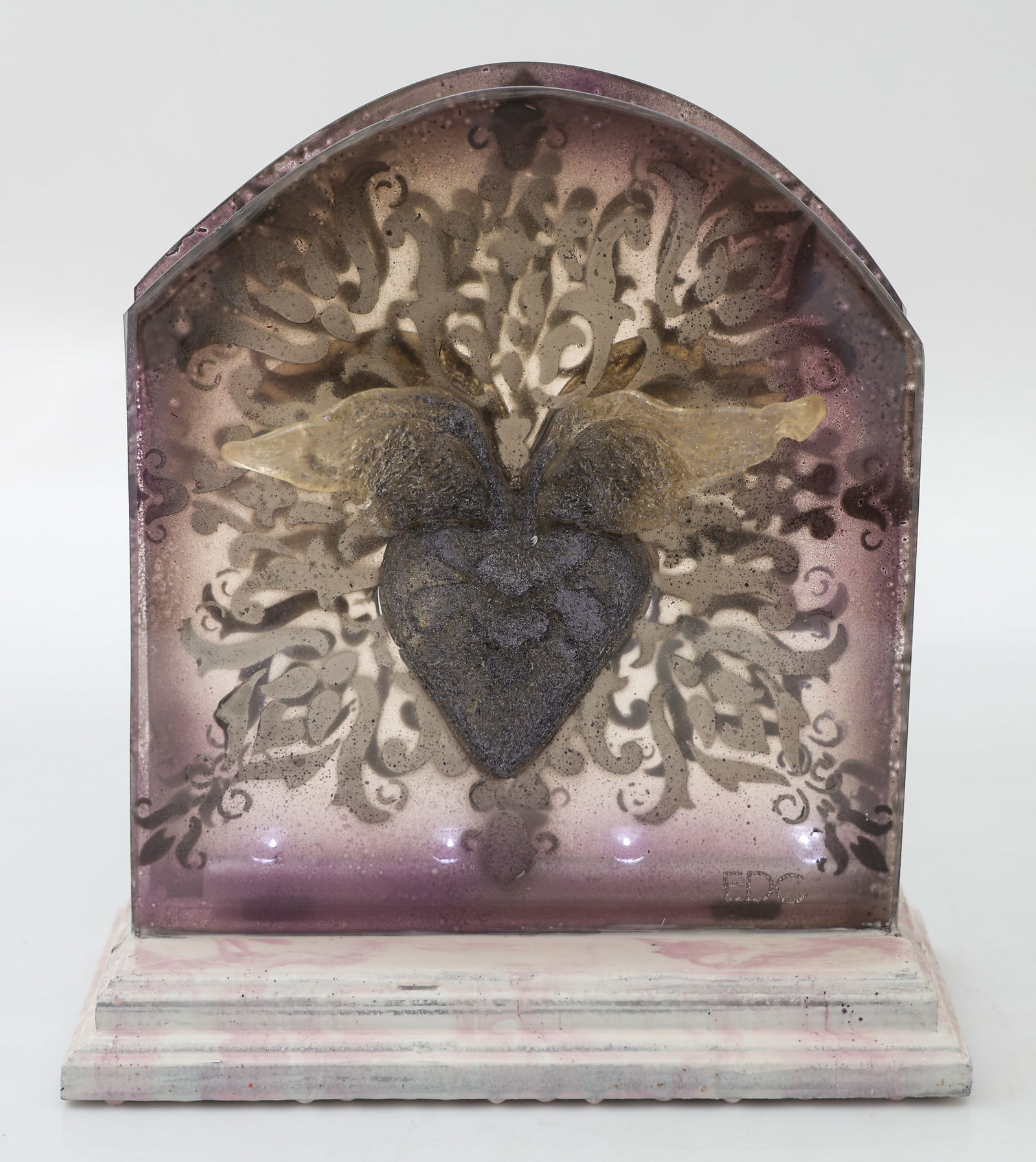 Edouard Duval Carrie (Haitian/Haiti) Winged Heart Scultpure (1 of 5)