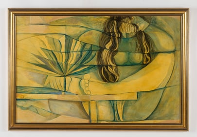 Roland Dorcely (Haitian/Haiti) Seated Nude, 1982