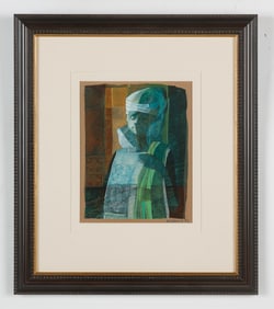 Bernard Sejourne (Haitian/Haiti) Portrait of a Boy, 1975