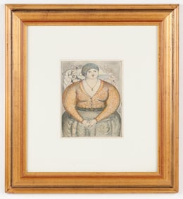Saint-Louis Blaise (Haitian/Haiti) Portrait At Sunrise, Dated 1988