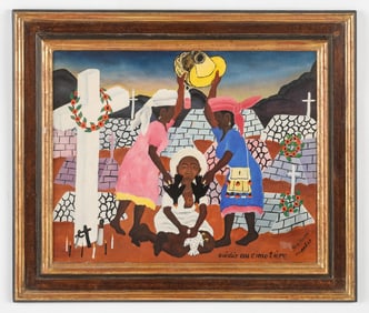 Rene Exume (Haitian/Haiti) Guedes au Cimetiere, 1949
