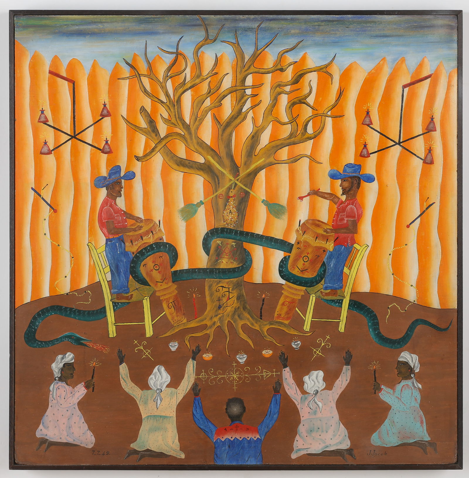 Joseph Jacob (Haitian/Haiti) Ceremony to Dambala, 1949 (1 of 3)