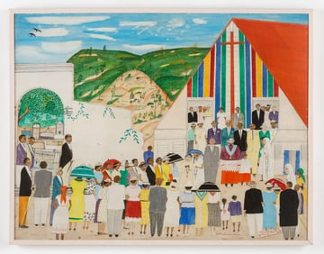 Seneque Obin (Haitian/Haiti) Eglise Sacre-Coeur, 1950's