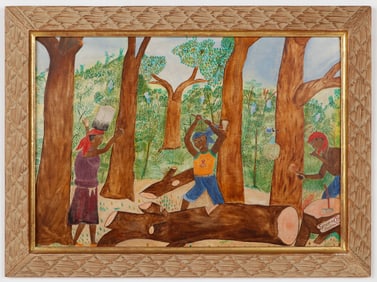 Seneque Obin, (Haitian/Haiti) Woodcutters, Circa 1950s