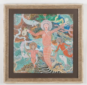 Frantz Zephirin (Hatian/Haiti) Sea Mermaid Loas, Circa 1987
