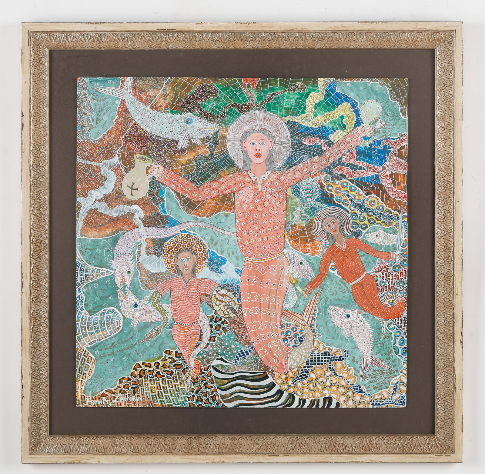 Frantz Zephirin (Hatian/Haiti) Sea Mermaid Loas, Circa 1987 (1 of 3)