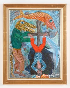 Frantz Zephirin (Haitian/Haiti) Spirit World Capture, Circa 1995