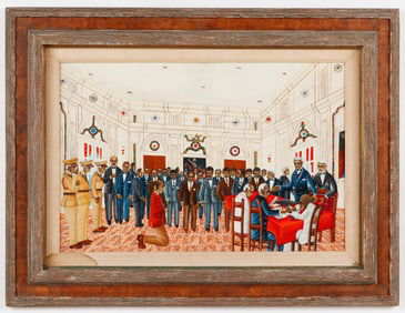 Gerard Valcin (Haitian/Haiti) Masonic Decoration, 1970