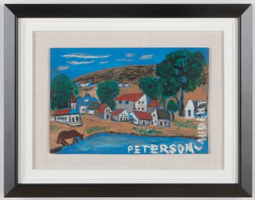 Peterson Laurent (Haitian/Haiti) Landscape, 1950-1955