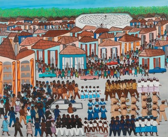 Etienne Chavannes (Haitian/Haiti) Funeral of Philome Obin